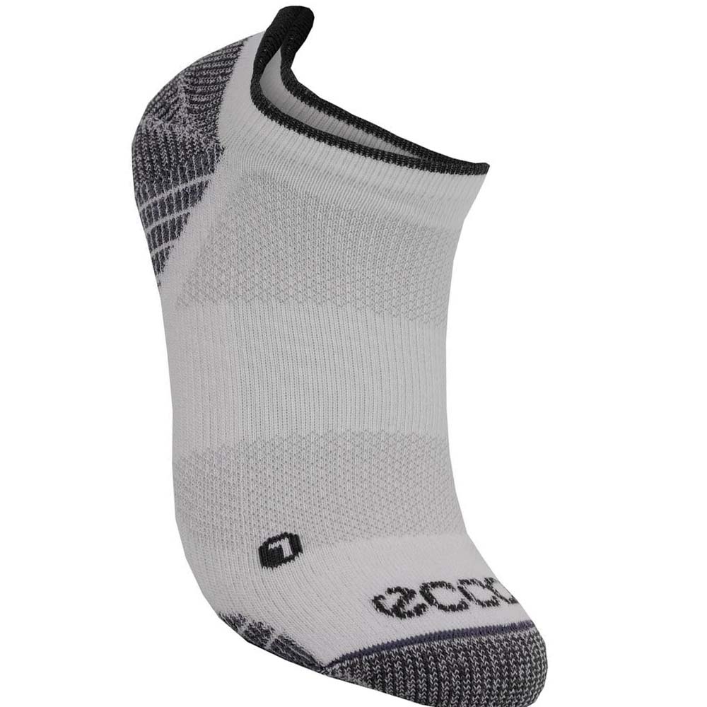 Men\'s Ecco Golf Low-cut Socks White | Canada 839YXF